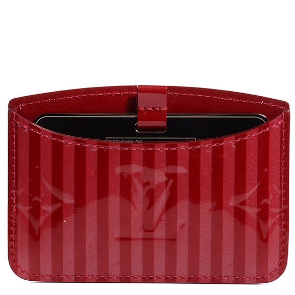 LOUIS VUITTON Vernis Rayures Mirror Case Pomme D'Amour - Picture 9 of 16